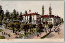 4310 Rheinfelden 1908 Foto AK Hotel Soolbad Drei Könige