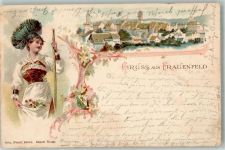 8500 Frauenfeld 1898 Lithographie Tracht