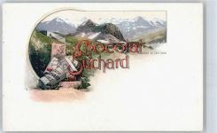 Faulhorn Suchard Schokolade Lithographie