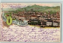 St. Gallen S. Gallo Schlumpf 1898 Lithographie