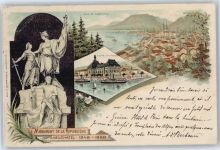 2000 Neuchâtel Neuenburg Lithographie / Künstlerkarte