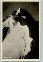 7000 Chur Coire Foto AK Hüttenstempel Bernina-Scharte Winter