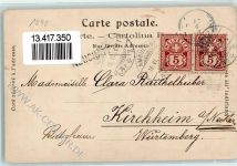 Neuchâtel Neuenburg Wappen AK Suchard Schokolade 1899 Lithographie
