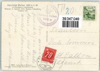 9497 Malbun Foto AK Alpenhotel 1650 m mit Augstenberg 2365 m