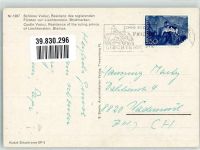 9490 Vaduz Fotomontage AK Schloss Briefmarken