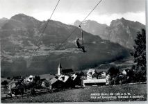 8873 Amden - Blick auf Kerenzerberg, Glärnisch, Rautispitz, Sessellift