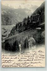3822 Lauterbrunnen 1903 - Mürrenbahn Zahnradbahn