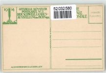 3000 Bern Berne Künstlersteindruck Landesausstellung 1914