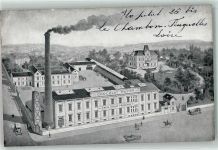 Saint-Etienne Industrie Fabrik Chocolat Pupier AK Schokolade 1918