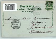 2000 Neuchâtel Neuenburg Lithographie / Mondschein Gruss aus - Nr. 10549 Kunstanstalt Lautz , gute Erhaltung AK