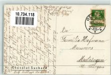 Basel Bâle Velma Nr. 28 Passepartout Suchard Schokolade 1925