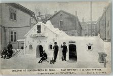 2300 La Chaux-de-Fonds 1907 Foto AK Winter 1906-1907