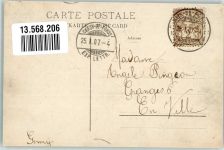 2300 La Chaux-de-Fonds 1907 Foto AK Winter 1906-1907