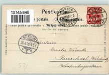 Zürich Blick vom St. Peter sign C. Steinmann Serie Zürich Schlumpf 1902
