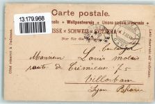 1801 Le Mont-Pèlerin 1908 Gebrauchsspuren Lithographie