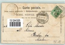 2300 La Chaux-de-Fonds 1904 - Rue Léopold-Robert Fahne