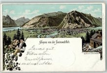 Heimwehfluh 1899 Lithographie Restauration