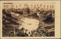 um 1920/30 - Thun: Und Umgebung, Berner Oberland, Thuner See, Gunten, Leissigen, Spiez,G. Wäckerlin