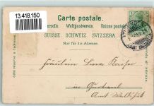 Schaffhausen Sciaffusa Nr. 1926 Gruss aus Mondschein AK Künzli 1903 Lithographie
