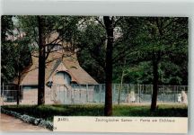 Basel Bâle Partie am Elchhaus Zoo 1900
