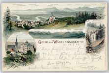 9428 Walzenhausen Lithographie Hotel Rheinburg