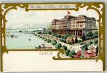 1200 Genève Genf Lithographie Hotel National