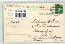 Vevey Vogelschau Binnenschiff 1909