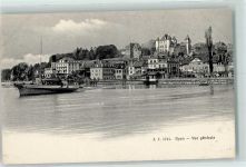 Nyon Vue generale Personendampfboot Binnenschiff 1905