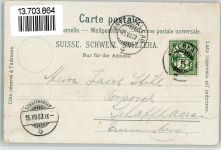 8215 Hallau 1903 BOAKC Gasthaus Zum Bären Dorfplatz Lithographie