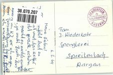 8500 Frauenfeld 1964 Gebrauchsspuren Humor Militär Feldpost Kaserne