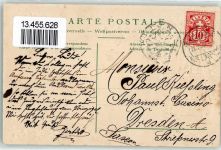 1823 Glion 1907 Prägedruck Gams Wappen Lithographie