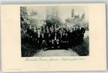 1522 Lucens 1898 - Deutscher Verein Siftungsfest Fahne 1901 Gruppenfoto