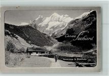 Kandersteg Serie Suchard Werbung AK Nr. 22 - Blümlisalp Suchard Schokolade