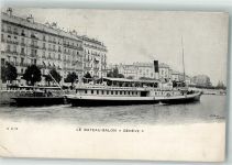 Genève Genf Raddampfer Genf Binnenschiff Gebrauchsspuren