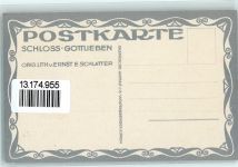 8274 Gottlieben Lithographie / Künstlerkarte Schloss sign Ernst E. Schlatter