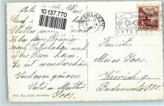 Thun Beatenbucht und Raddampfer am Thunersee - Foto Gabler 8714 Binnenschiff 1942 Foto AK