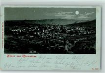 Winterthur 1898 Schlumpf Lithographie / Mondschein