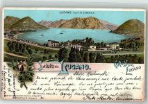 6900 Lugano 1900 Lithographie Verlag Schlumpf