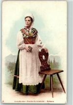 Bündner Trachtenfrau Vorderrheintalerin