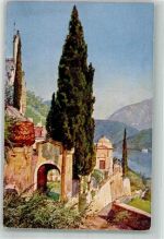 6922 Morcote Lithographie / Künstlerkarte Lago di Lugano