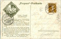 1910 Künstlerkarte Proporz & Wahlgerechtigkeit Karte