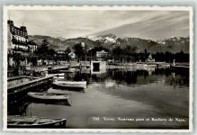 1800 Vevey Foto AK Feldpost Schweiz D.A.P. Neuer Hafen