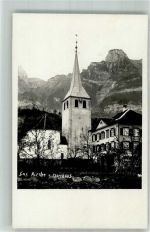 9468 Sax Foto AK Kirche Pfarrhaus