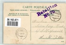 Angetretene Soldaten in Uniform Edition Guggenheim & Co. No. 10983 Feldpost Bataillon No. 75 Militär Schweiz 1906