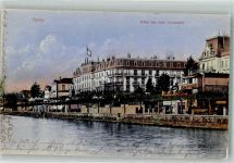 1800 Vevey 1910 Foto AK Hotel des trois Couronnes