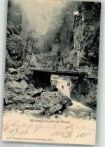 6074 Giswil 1903 Foto AK Melchaaschlucht