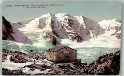 7504 Pontresina Foto AK Ober-Engadin Piz Palü Diavolezza Hütte