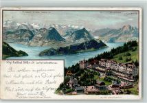 Rigi Kaltbad 1905 Vierwaldstättersee sign Steinmann C. Serie Vierwaldstättersee Steinmann Lithographie