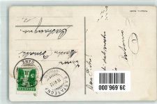 1200 Genève Genf 1912 - Insel Rousseau Mont-Blancbrücke Strassenbahn