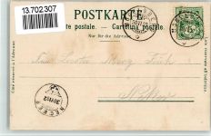 9107 Urnäsch 1902 BOAKC Lithographie Rossfall
